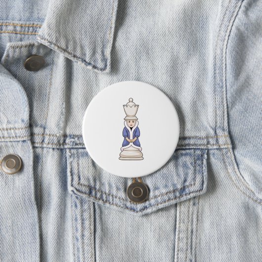 Chess part Queen Chess Ronde Button 7,6 Cm (In situ)