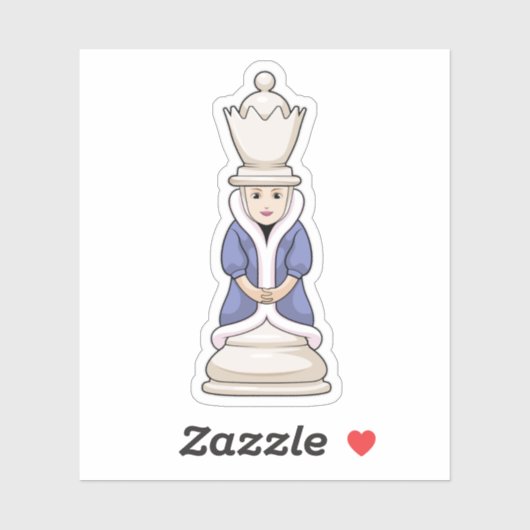 Chess part Queen Chess Sticker (Vel)