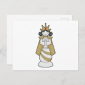 Chess part Queen Crown Chess Briefkaart (Voorkant / Achterkant)