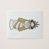 Chess part Queen Crown Chess Legpuzzel (Horizontaal)