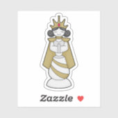 Chess part Queen Crown Chess Sticker (Vel)