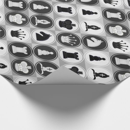 Chess Pattern Cadeaupapier (Hoek)