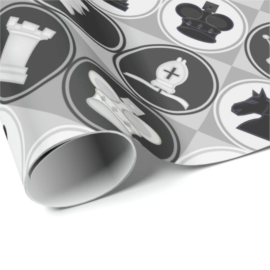 Chess Pattern Cadeaupapier (Rol Hoek)