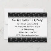 Chess Pattern in Black and White. Kaart (Voorkant)