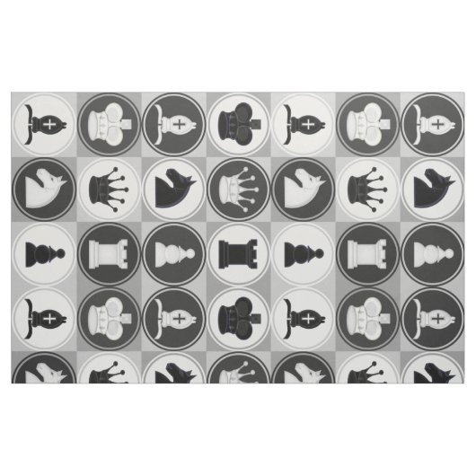 Chess Pattern Stof (Fat Quarter)