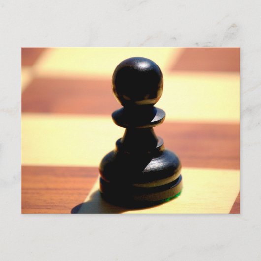 Chess Pawn Briefkaart (Voorkant)