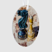 Chess Pawn en Knight - Veteranen Ornament (voorkant)