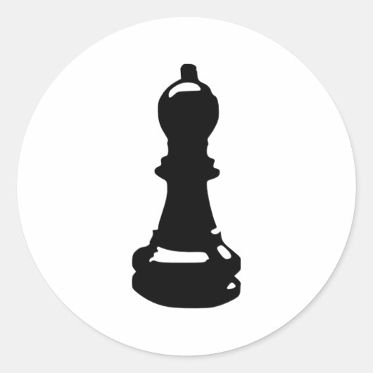 Chess - Pawn Ronde Sticker (Voorkant)