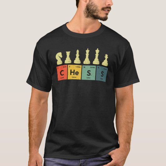 Chess Periodic Table T-shirt (Voorkant)