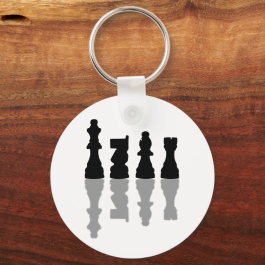 Chess Pices-reflectie Sleutelhanger (Voorkant)