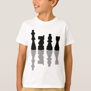Chess Pices-reflectie T-shirt