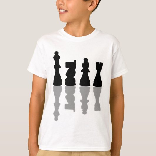 Chess Pices-reflectie T-shirt (Voorkant)