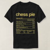 Chess Pie Nutrition Facts Funny Thanksgiving Chris T-shirt (Design voorkant)