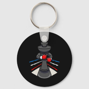 Chess Piece Boxer Boxer Boxing Glove King Sleutelhanger