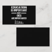 Chess Piece Education Humor Sarcastic Funny Christ Informatiekaartje (Voorkant / Achterkant)