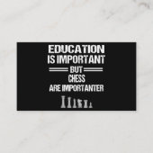 Chess Piece Education Humor Sarcastic Funny Christ Informatiekaartje (Voorkant)