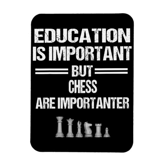 Chess Piece Education Humor Sarcastic Funny Christ Magneet (Verticaal)