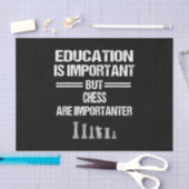 Chess Piece Education Humor Sarcastic Funny Christ Tissuepapier (Craft)