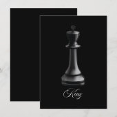 Chess Piece Halloween Costuum Chess Lover Kaart (Voorkant / Achterkant)