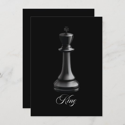 Chess Piece Halloween Costuum Chess Lover Kaart (Voorkant / Achterkant)