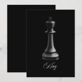 Chess Piece Halloween Costuum Chess Lover Kaart (Voorkant / Achterkant)