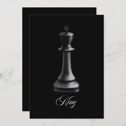 Chess Piece Halloween Costuum Chess Lover Kaart (Voorkant / Achterkant)