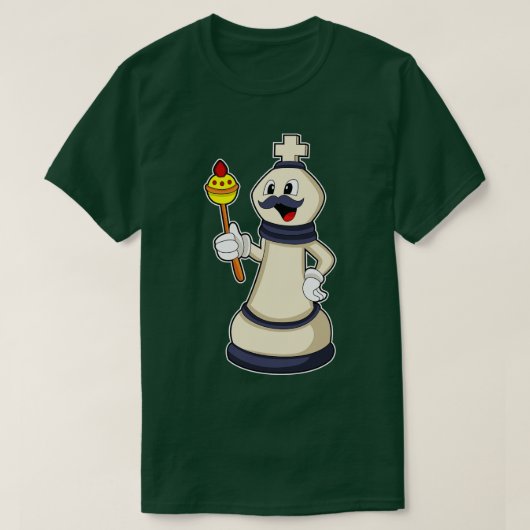 Chess piece King at Chess T-shirt (Design voorkant)