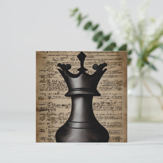  Chess Piece King Witchcraft Kaart (Staand voorkant)
