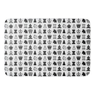 Chess Piece Pattern Badmat