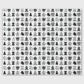 Chess Piece Pattern Cadeaupapier (Vlak)