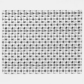 Chess Piece Pattern Fleece Deken (Voorkant (Horizontaal))