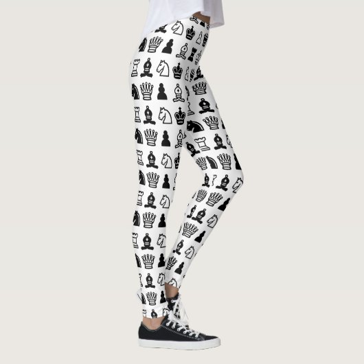 Chess Piece Pattern Leggings (Rechts)