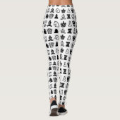 Chess Piece Pattern Leggings (Achterkant)