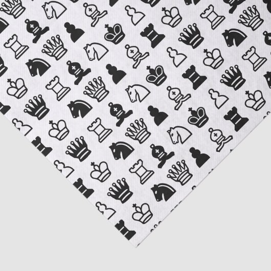 Chess Piece Pattern Tissuepapier (Detail)