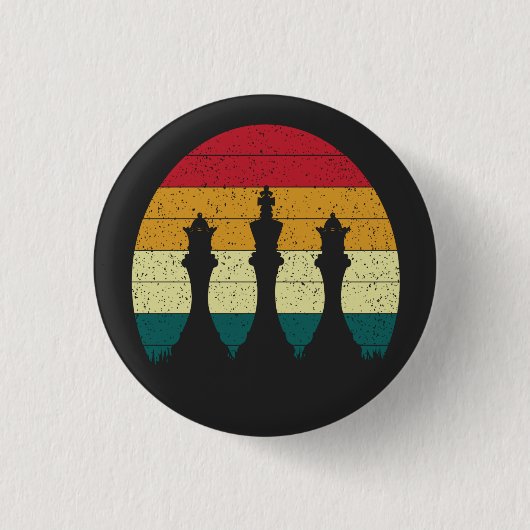 Chess Piece Ronde Button 3,2 Cm (Voorkant)
