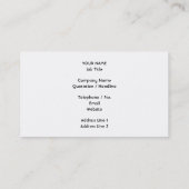 Chess Piece. Zwarte ketch. Visitekaartje (Achterkant)