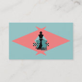 Chess Piecelspelaars Exchange Sh Boomerang pointer Visitekaartje (Achterkant)