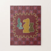 Chess Pieces Red Puzzle Legpuzzel (Verticaal)