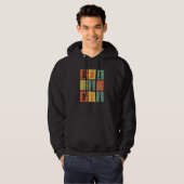 Chess Pieces Retro Graphic Chess Chess Hoodie (Voorkant volledig)