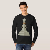 Chess Pieces White Queen Children Board Game Set T-shirt (Voorkant volledig)