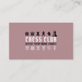 Chess Piecks, Chess Club Visitekaartje (Voorkant)