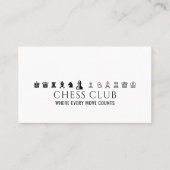 Chess Piecks, Chess Club Visitekaartje (Voorkant)