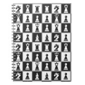 Chess Piecks Design Spiral Notitieboek (Voorkant)