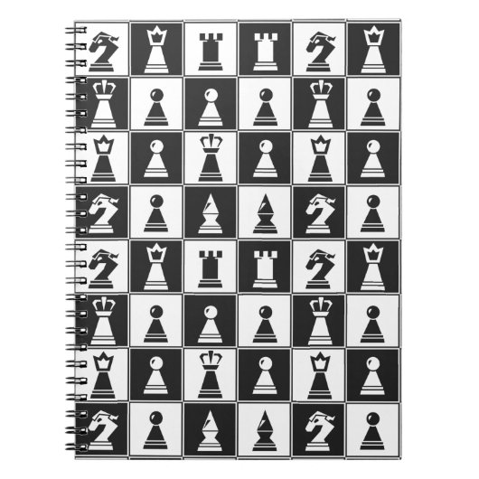 Chess Piecks Design Spiral Notitieboek (Voorkant)