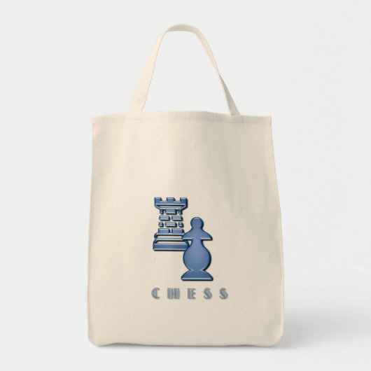 Chess Piecks Grocery Canvas tas (Voorkant)
