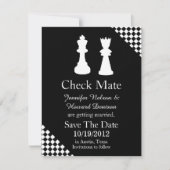 Chess Pineergeveegd sparen de datum aankondiging (Voorkant)