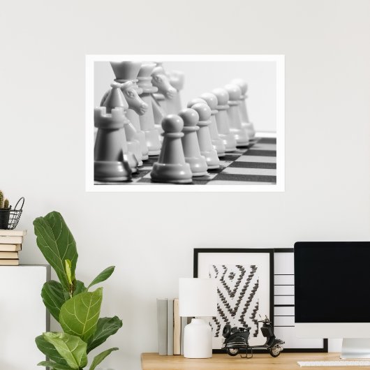 Chess Pineersels Close-up Poster (Thuiskantoor)