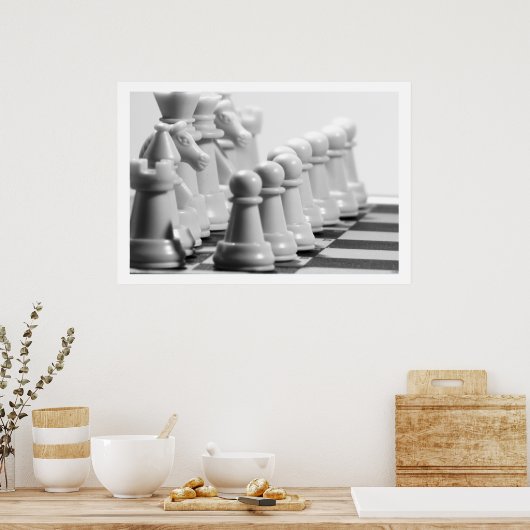 Chess Pineersels Close-up Poster (Keuken)