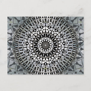 Chess Pineersels Mandala Briefkaart