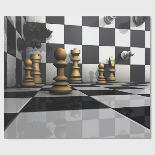 Chess Play King Cadeaupapier (Vlak)